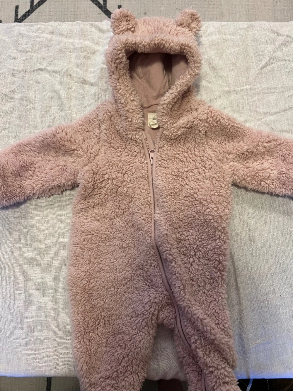Pink Gap Bear Bunting for 0-3M